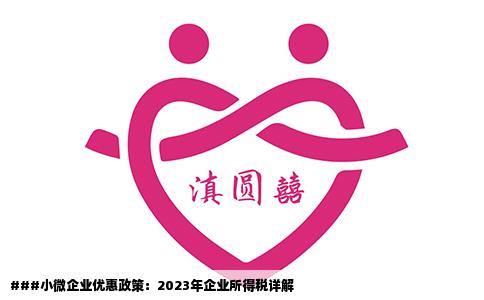 ###小微企业优惠政策：2023年企业所得税详解
