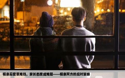 相亲后爱意难挡，家长态度成难题——相亲双方的应对策略