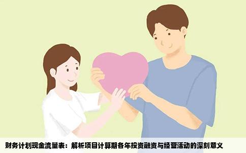 财务计划现金流量表：解析项目计算期各年投资融资与经营活动的深刻意义