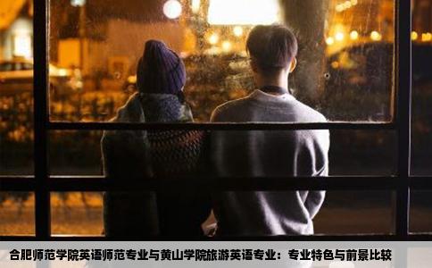 合肥师范学院英语师范专业与黄山学院旅游英语专业：专业特色与前景比较