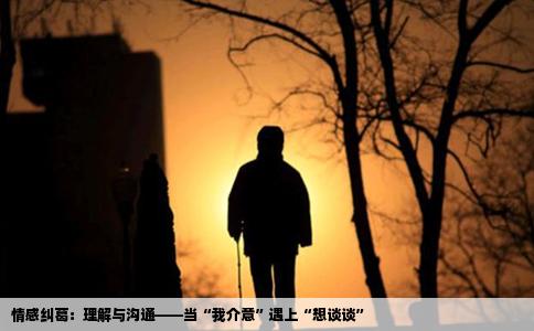 情感纠葛：理解与沟通——当“我介意”遇上“想谈谈”